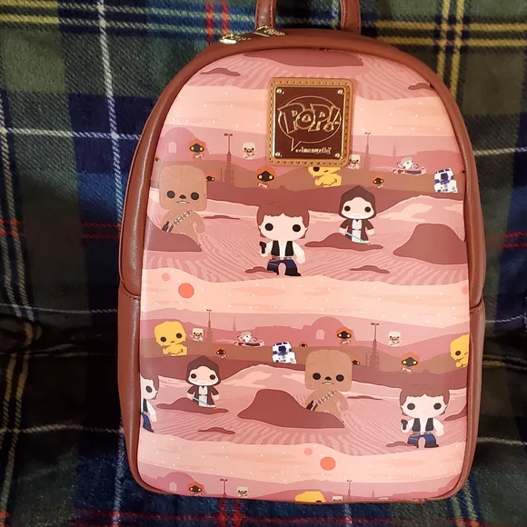 Loungefly Star Wars Brown and Pink Backpack s-l400.jpg main image 4
